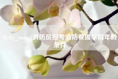昌吉消防员报考消防救援学院年龄条件