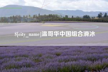 昌吉温哥华中国组合滑冰