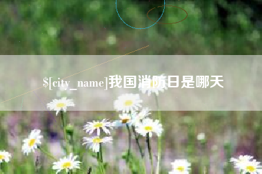昌吉我国消防日是哪天