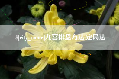 昌吉九宫排盘方法,定局法
