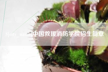 昌吉中国救援消防学院招生简章