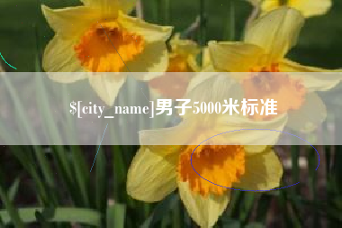 昌吉男子5000米标准