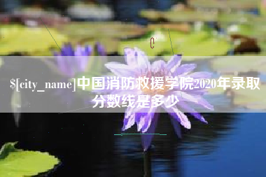 昌吉中国消防救援学院2020年录取分数线是多少