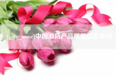 昌吉中国消防产品质量信息查询