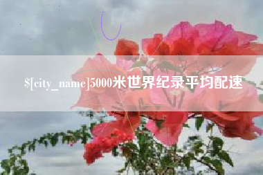 昌吉5000米世界纪录平均配速