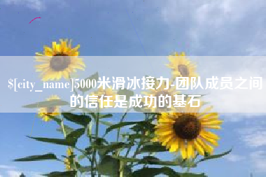 昌吉5000米滑冰接力-团队成员之间的信任是成功的基石