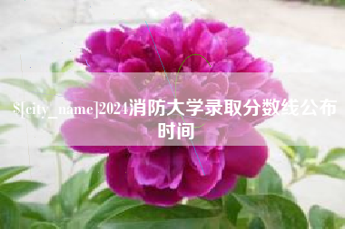 昌吉2024消防大学录取分数线公布时间