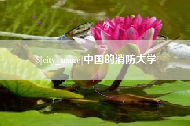 昌吉中国的消防大学