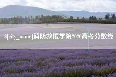 昌吉消防救援学院2020高考分数线