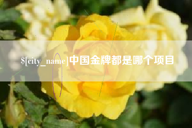 昌吉中国金牌都是哪个项目