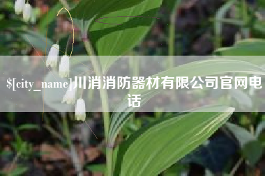 昌吉川消消防器材有限公司官网电话