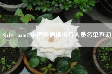 昌吉中国失信被执行人员名单查询