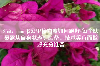 昌吉5公里接力赛如何跑好-每个队员需从自身状态、装备、技术等方面做好充分准备