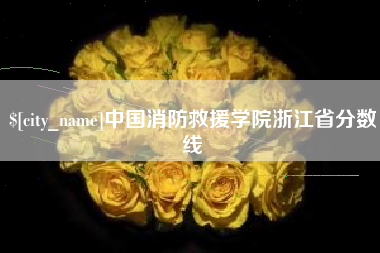 昌吉中国消防救援学院浙江省分数线