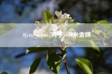 昌吉男子5000米金牌