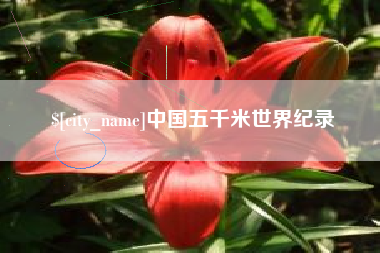 昌吉中国五千米世界纪录