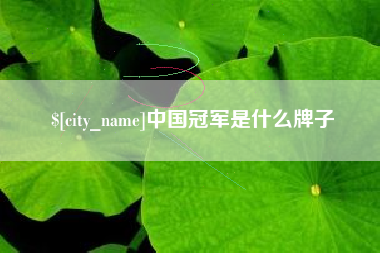 昌吉中国冠军是什么牌子