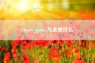 昌吉九金是什么