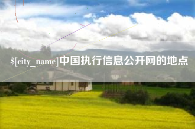 昌吉中国执行信息公开网的地点