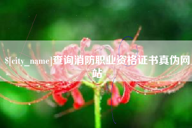 昌吉查询消防职业资格证书真伪网站