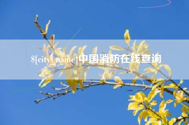 昌吉中国消防在线查询
