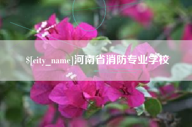 昌吉河南省消防专业学校