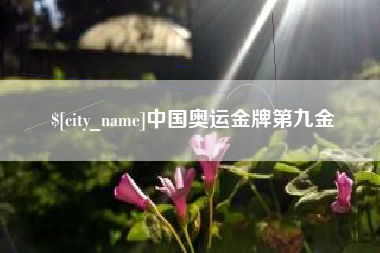 昌吉中国奥运金牌第九金