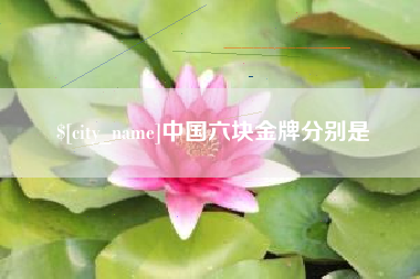 昌吉中国六块金牌分别是