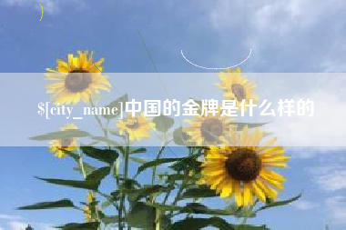 昌吉中国的金牌是什么样的