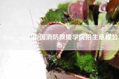 昌吉中国消防救援学院招生章程公布!