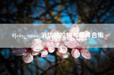 昌吉消防院校报考条件合集