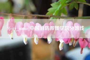 昌吉中国消防救援学院分数线