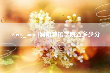 昌吉消防救援学院要多少分